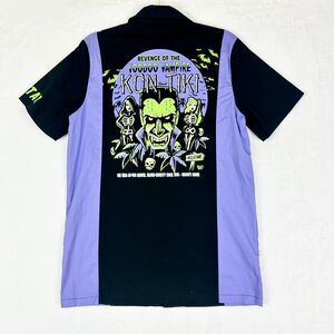 Killstar x Vince Ray Kon Tiki Bowling Shirt Size XS NEW Goth Emo Grunge Skater